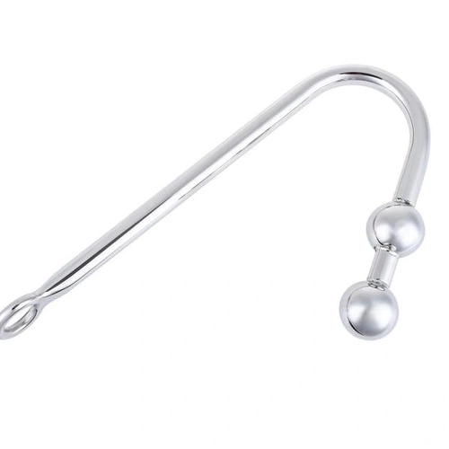 Anal 4417 Pleasurable Two Hook Stainless Steel Balls 0225